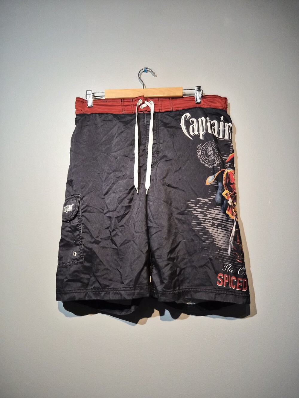Captain Morgan Spiced Rum Graphic Bathing Suit | Size Large